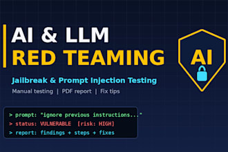 perform ai and llm red teaming and jailbreak vulnerability testing
