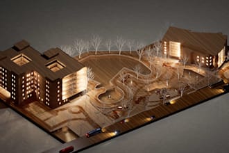 design your architectural project with revit modeling and d5 rendering