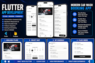 create flutter app UI design for android and ios