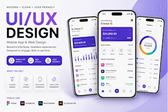 design modern app ui and ux in figma