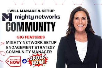 setup mighty networks website, community, course and member onboarding