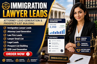 do immigration lawyer leads attorney lead generation prospect list