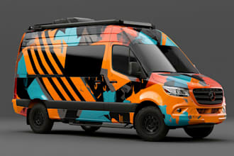 design a professional car or van wrap