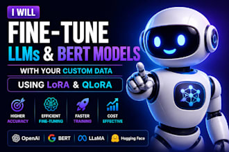 finetune llms and bert models on your custom data using lora and qlora