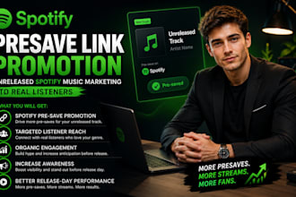 do spotify presave link promotion unreleased spotify music marketing to listener