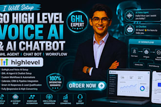 setup go high level voice ai ghl agent chat bot workflow gohighlevel ai chatbot