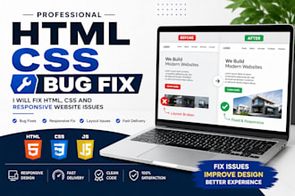 fix html css website issues