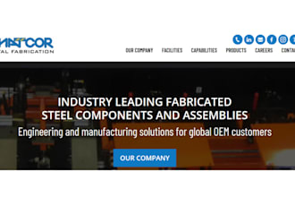 build wordpress steel fabrication construction roofing plumbing website design
