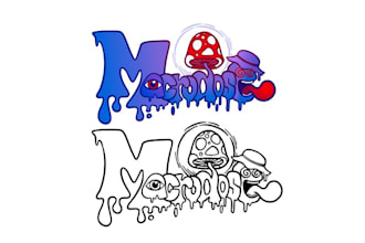 do pictorial mascot logo for my producing dj project trippy