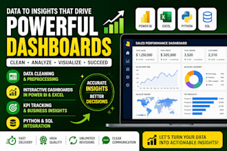 clean, analyze, and visualize data for your business growth