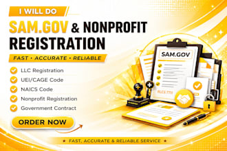 do sam gov, nonprofit registration, llc registration, uei, cage code, naics code