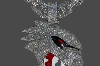 design custom hip hop jewelry, 3d celebrity jewelry 3d model for printing, stl