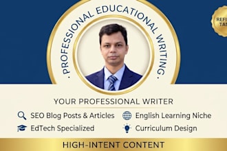 write SEO educational blog articles for edtech and english learning sites