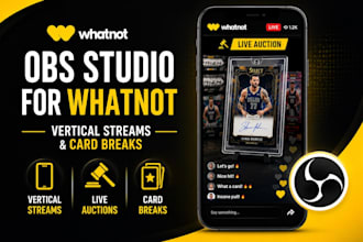 setup obs studio for whatnot vertical streams auctions card breaks