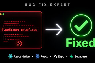 fix bugs and errors in your react native or react app
