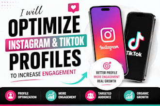 optimize tiktok and instagram profiles for higher engagement and growth