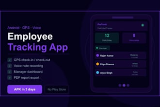 build a gps employee tracking app with live location and visit logs