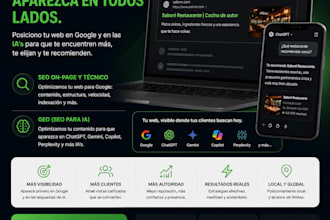 optimizo tu negocio SEO y geo ai para atraer clientes a tu web