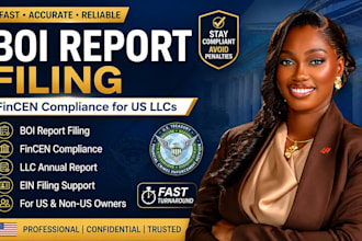 file boi report, fincen compliance, llc annual report and ein filing