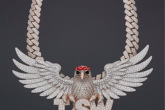 design 3d hip hop jewelry cad model,luxury iced out pendant and miami chains,stl