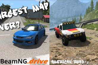 create realistic real life maps and custom tracks for beamng drive