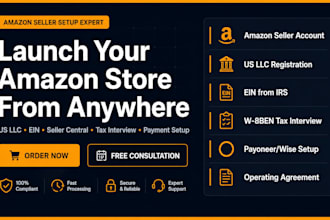 set up your amazon seller account US llc and ein as a nonresident foreign seller