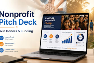 do nonprofit pitch deck institutional investor deck donor investor