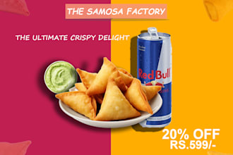 design professional product advertisement and food posters