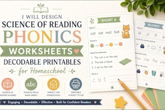 design science of reading phonics worksheets decodable printables for homeschool