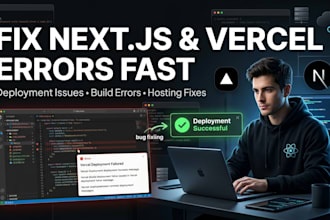 fix your nextjs build error, vercel deployment and hosting issues