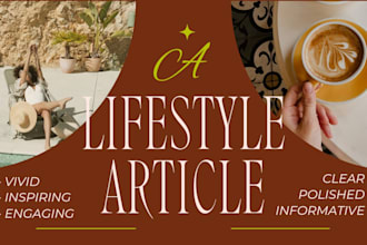 write a riveting lifestyle article
