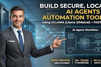 build local ai agents and custom automation tools using ollama and fastapi