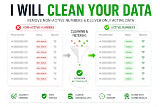 filter your data and provide only active whatsapp numbers