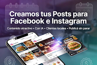 creo y configuro tus publicaciones de facebook y instagram
