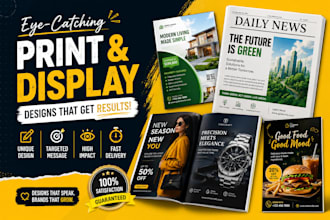 design newspaper advert magazine ad posters flyer display advertising business
