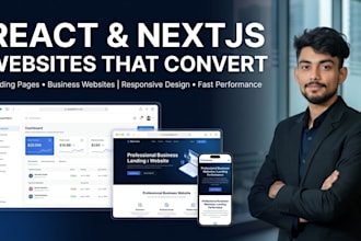 build a high converting react or nextjs landing page