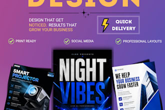 create a premium modern flyer design for your business