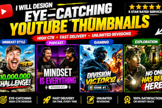 design modern ai generated youtube thumbnails
