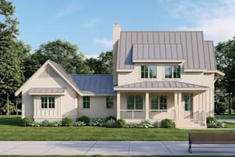 realistic 3d exterior design and rendering