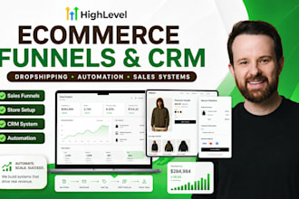 create gohighlevel ecommerce funnels ghl crm automation for online stores
