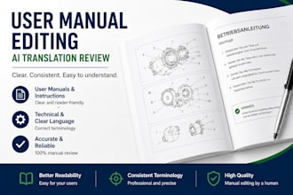 edit and localize ai translated user manuals