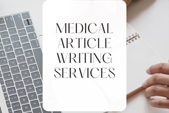 write medical healthcare and pharmacy articles