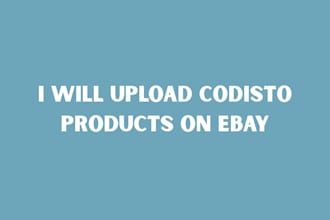 create codisto products and upload on amazon and ebay