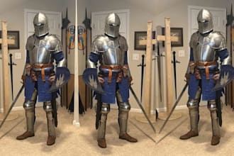 do custom full anime wearable cosplay armor fantasy anime props knight armor set