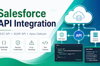 build salesforce rest API, soap API and apex integrations