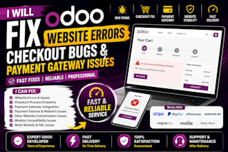 fix odoo website errors checkouts bugs payment gateway issues