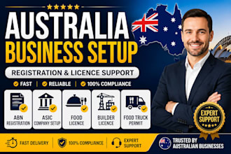 help register australian business, abn, food and trade license setup compliance