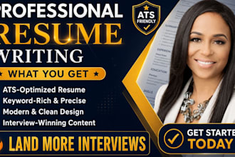design, redesign and deliver professional ats resume writing services and CV