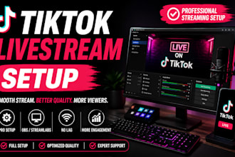 setup tiktok live stream on obs for gamers and content creators