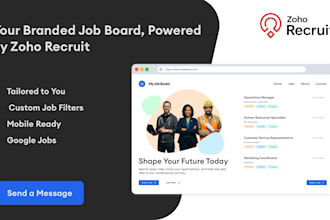 build a zoho recruit integrated job board website